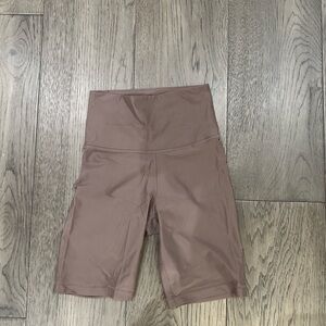 Women's Brown High-Waisted Shorts